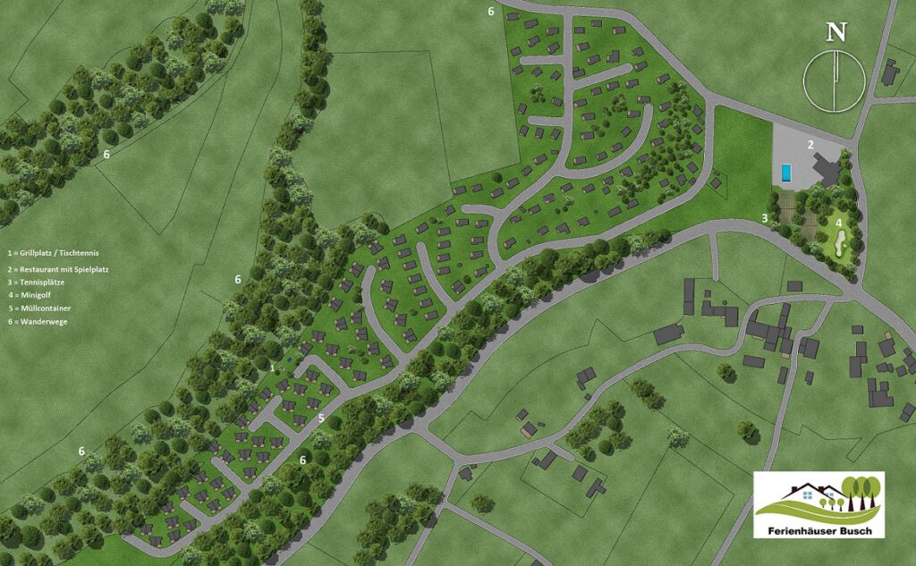 Extertal-Ferienpark 3D Parkplan Übersicht Belegungskalender