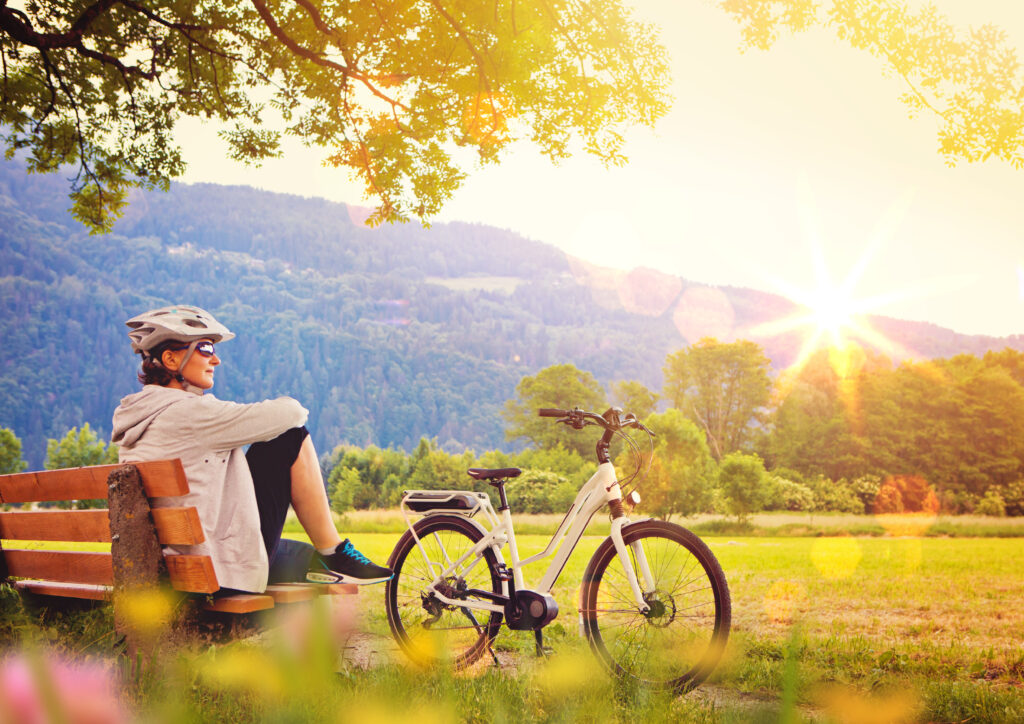 Fahrrad Extertal Ausblick Sommer